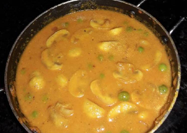 Step-by-Step Guide to Prepare Any-night-of-the-week Mushroom matar