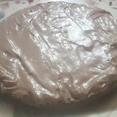A picture of Chocolate cake with frosting .