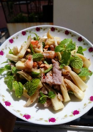 Hình của món Sa kê trộn.