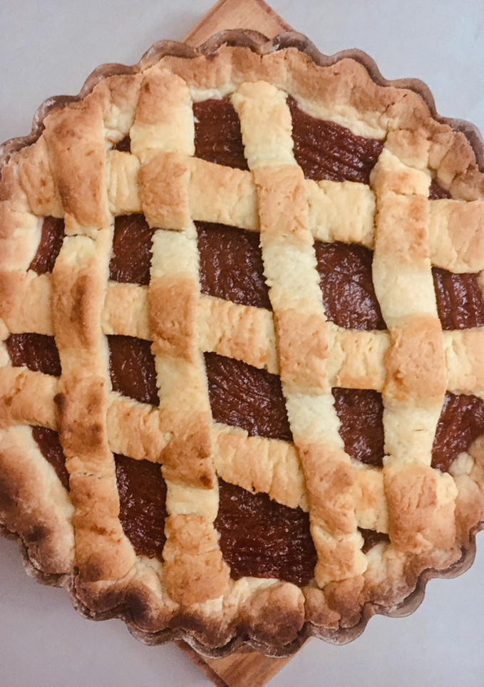 Una foto de PASTAFROLA CON MASA DE ACEITE🤗😋👏😋🤗😋