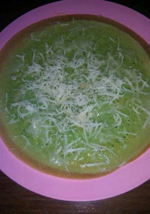 Foto resep Martabak manis pandan keju susu ala teflon
