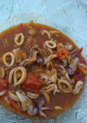 Foto resep Cumi saus padang