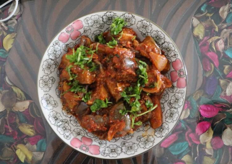 Easiest Way to Prepare Super Quick Homemade Brinjal with tamarind masala