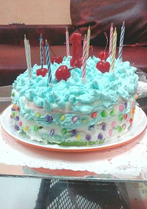 Foto resep Rainbo cake ulang tahun