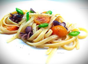Foto di Scialatielli con polipetti e datterini gialli