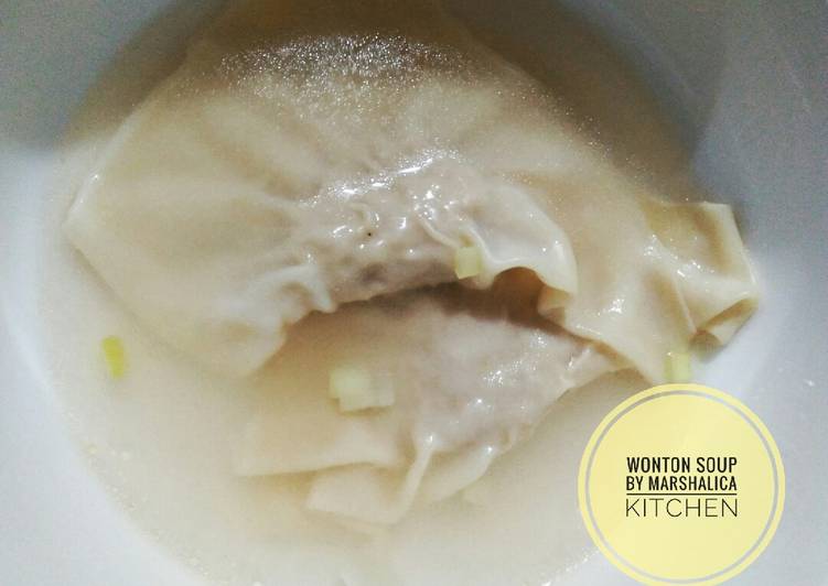 Wonton soup, mudah & enak