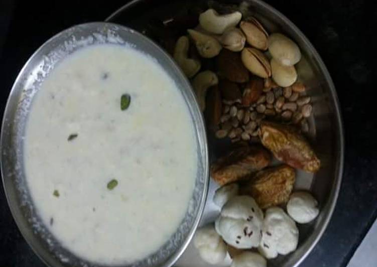 Recipe of Ultimate Makhana (fox nut) kheer