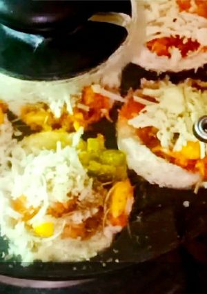 A picture of Breakfast easy pizza cup.