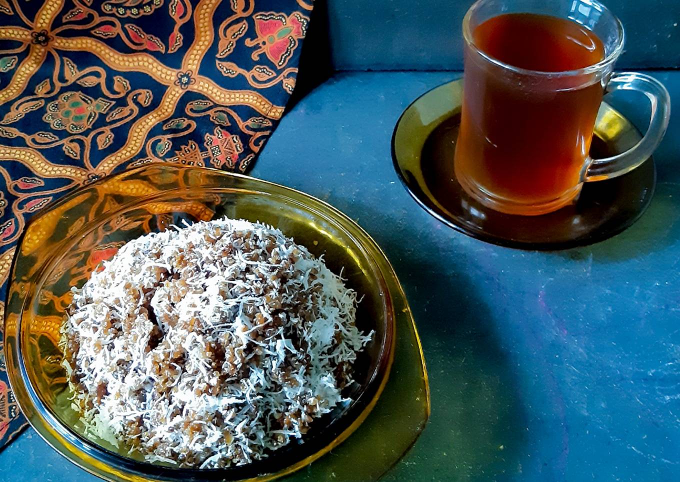 Resep 234.Nasi Thiwul Tabur Kelapa&Gula Anti Gagal