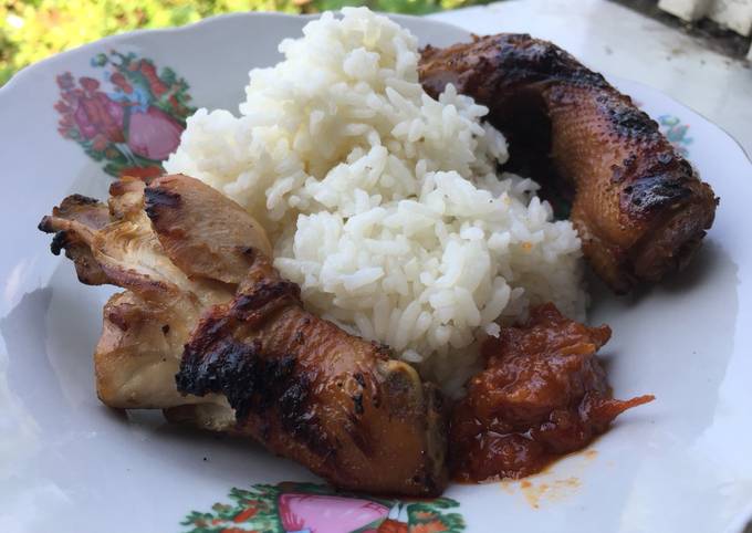 Ayam bakar + sambal goreng