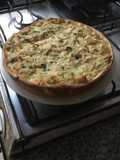 Tarta de puerro y zapallitos