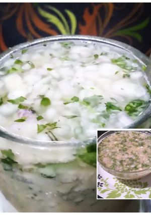 सत्तू पिठाची चटपटीत हारी लस्सी (sattu pithache hari lassi recipe in marathi) रेसिपी चे मुख्य फोटो