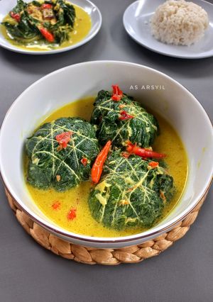 Foto resep Buntil daun singkong isi ikan asap