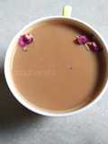 Rose syrup tea