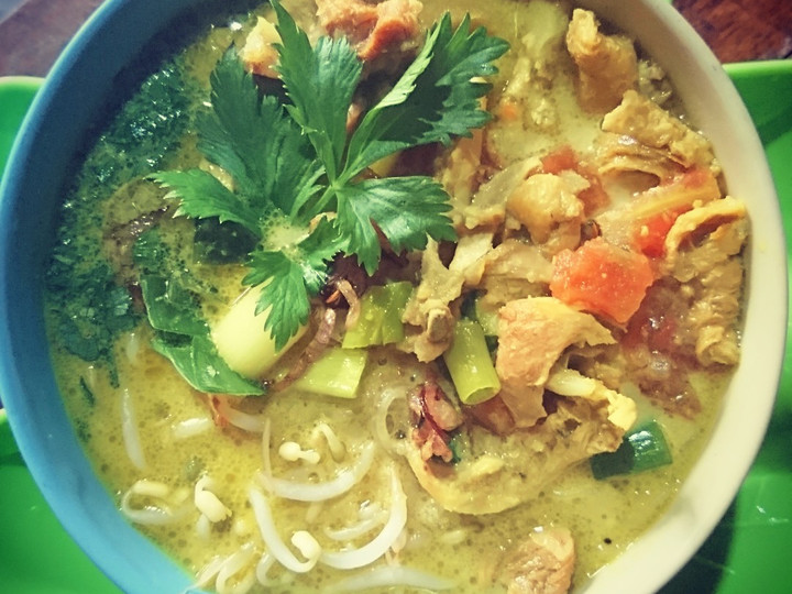 Resep Soto Ayam Santan Ala ala Bakulan, Enak