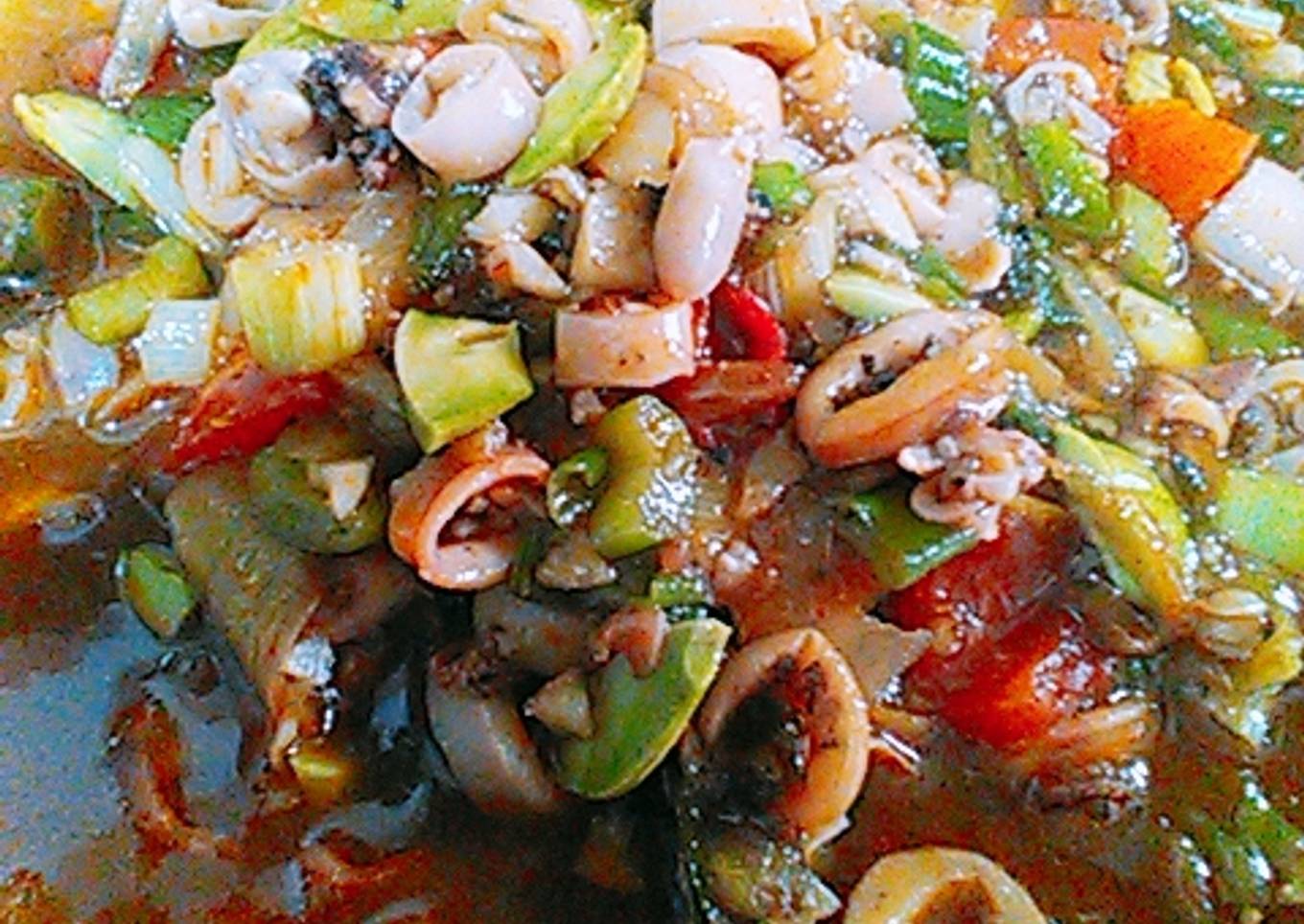 Cumi asin asam manis