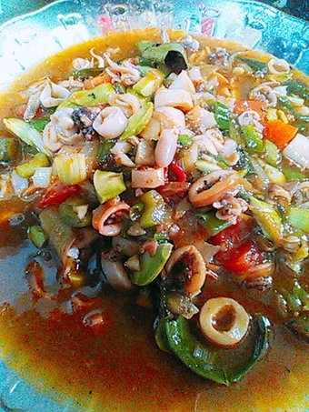 Cara Mudah Membikin Resep  Cumi asin asam manis yang Menggugah Selera, Bisa Manjain Lidah