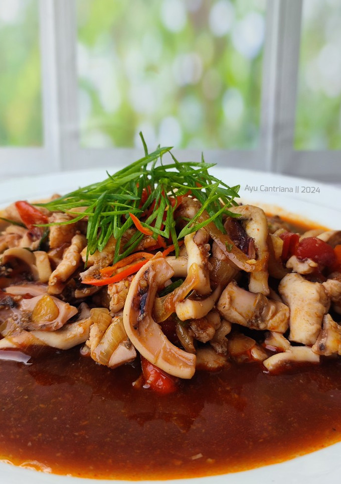 Foto resep Cumi Pedas Asam Manis