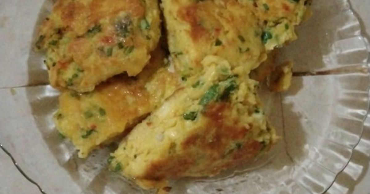 Telur dadar masakan padang