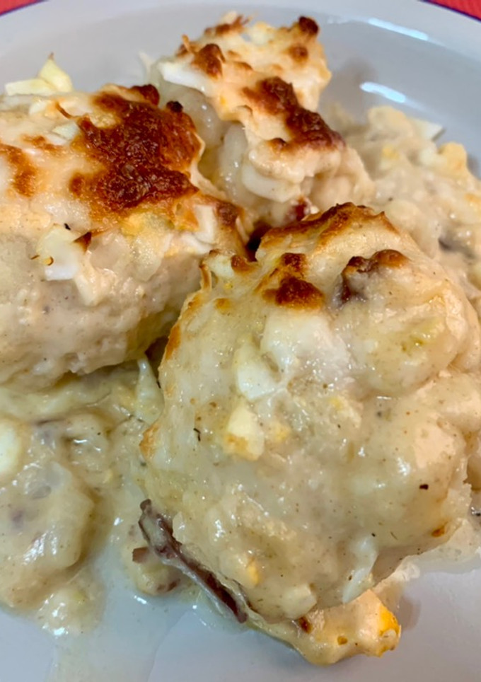 Una foto de Coliflor gratinada