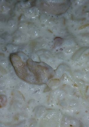 Una foto de Arroz a la carbonara!!!😋😋😋