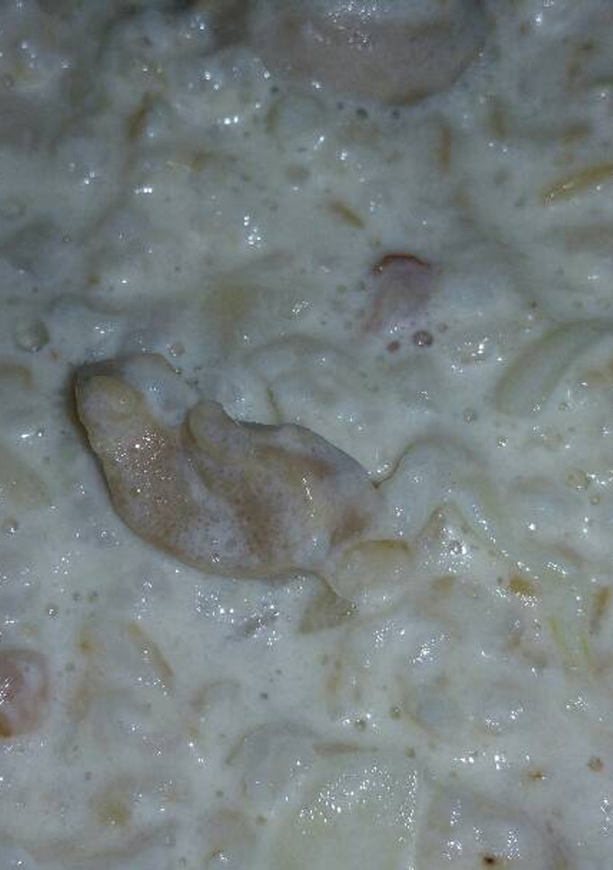 Una foto de Arroz a la carbonara!!!😋😋😋