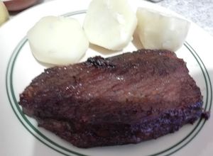 Una foto de Punta de ganso al horno