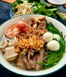 tim lợn nấu tỏi