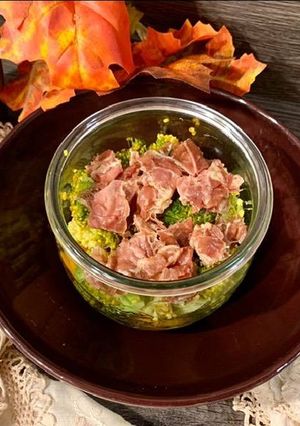 Foto di Broccoli, Patate Dolci e Coppa in Vasocottura