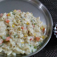 A picture of Bechamel sauce pasta.