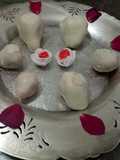 White chocolate coated strawberry