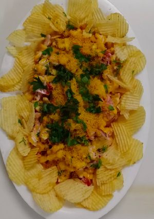 A picture of Corn chaat.