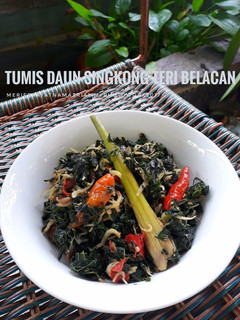 Foto resep Tumis Daun Singkong Teri Belacan