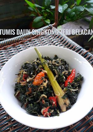 Foto resep Tumis Daun Singkong Teri Belacan