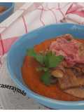 Porrilla con champiñones