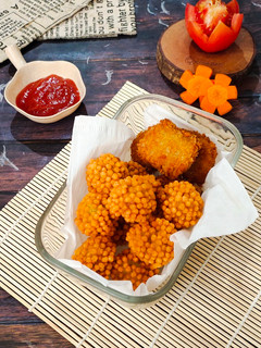 Foto resep Crispy Bubble Crumb Chicken Nugget Ball