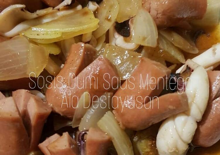 Langkah Mudah untuk Menyiapkan Sosis Cumi Saus Mentega Anti Gagal