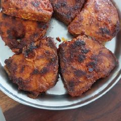 A picture of (Vanjiram) Fish fry.
