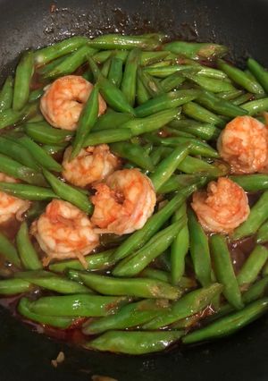 รูปของ ถั่วแขกผัดกุ้ง