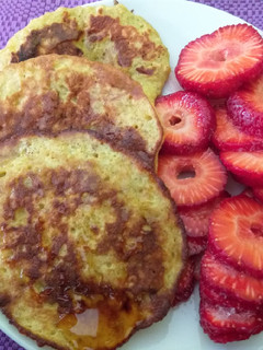 Una foto de Tortitas de banana fit