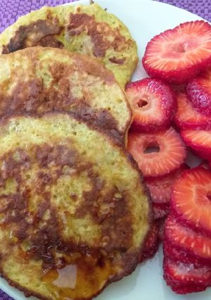 Una foto de Tortitas de banana fit