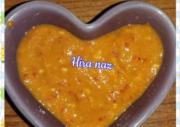 Recipe of Quick Hot &amp; Spicy Garlic Mango Chutney