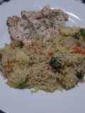 Cous cous (cuscús) con verduras