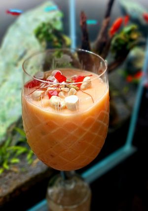 A picture of My Mermaid Mango Lassi.