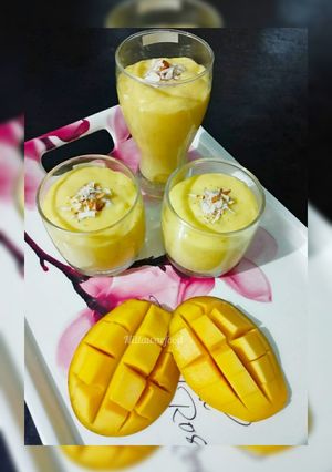 A picture of Mango milkshake recipe.
