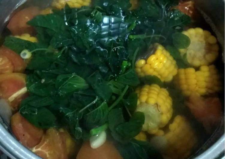 Resep Bening bayam jagung Anti Gagal