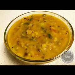 A picture of Mango dal (mamidikaya pappu).