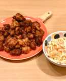 Gà rán và salad bắp cải kiểu Nhật 🐓🇯🇵