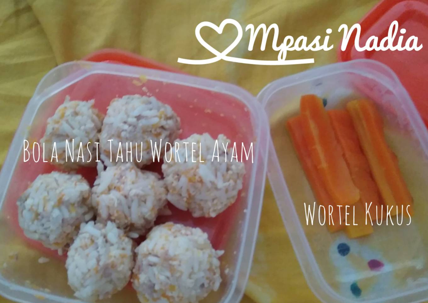 Bola Nasi Tahu Wortel Ayam 4* - BLW MPASI