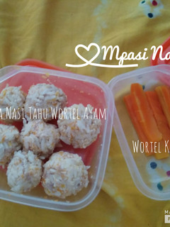 Foto resep Bola Nasi Tahu Wortel Ayam 4* - BLW MPASI